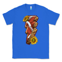True Royal sport football  lightning bolt Classic Tee - texasbilliewilder