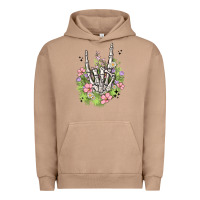 Pigment Burro skeleton flowers Urban Hoodie - MaliasSmallBusiness