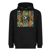 Black faith cross seamless pattern Heavyweight Hoodie - HRA Design Shop