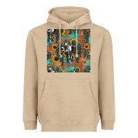 Mushroom faith cross seamless pattern Heavyweight Hoodie - HRA Design Shop