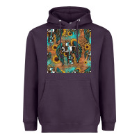 Plum faith cross seamless pattern Heavyweight Hoodie - HRA Design Shop