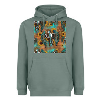 Sage faith cross seamless pattern Heavyweight Hoodie - HRA Design Shop