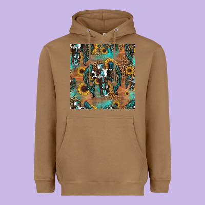 Faith Cross Seamless Pattern Heavyweight Hoodie Designed By Hra Design Shop