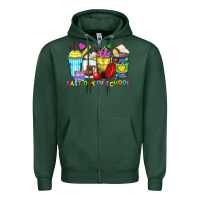 Sports Green last day of school coffee cups Zipper Hoodie - Zillion Design Studio