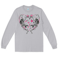 Moon Dust valentines day skeleton Long Sleeve Tee - MaliasSmallBusiness