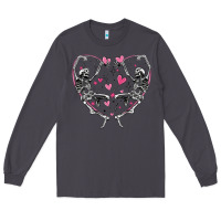Smoke valentines day skeleton Long Sleeve Tee - MaliasSmallBusiness
