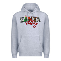 Heather Grey Santa baby Premium Hoodie - BarkalooDesign