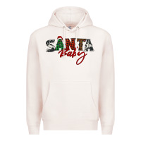 Pale Pink Santa baby Premium Hoodie - BarkalooDesign