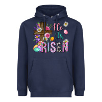 Navy he is risen easter Heavyweight Hoodie - Neo Western