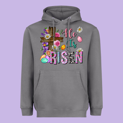 He Is Risen Easter Heavyweight Hoodie Designed By Neo Western