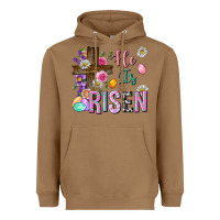 Toasted Coconut he is risen easter Heavyweight Hoodie - Neo Western