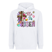 White he is risen easter Heavyweight Hoodie - Neo Western