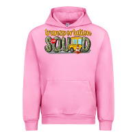 Fuchsia Pink transportation squad Urban Hoodie - MaliasSmallBusiness