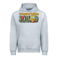 Heather Grey transportation squad Urban Hoodie - MaliasSmallBusiness