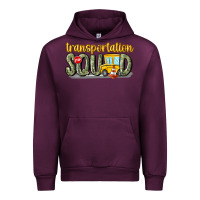 Mauve Wine transportation squad Urban Hoodie - MaliasSmallBusiness