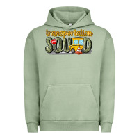 Pigment Oil Green transportation squad Urban Hoodie - MaliasSmallBusiness