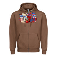 Chestnut 4th of july teacher coffee cups Zipper Hoodie - Zillion Design Studio
