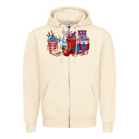 Sandshell 4th of july teacher coffee cups Zipper Hoodie - Zillion Design Studio