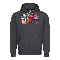 Smoke 4th of july teacher coffee cups Zipper Hoodie - Zillion Design Studio