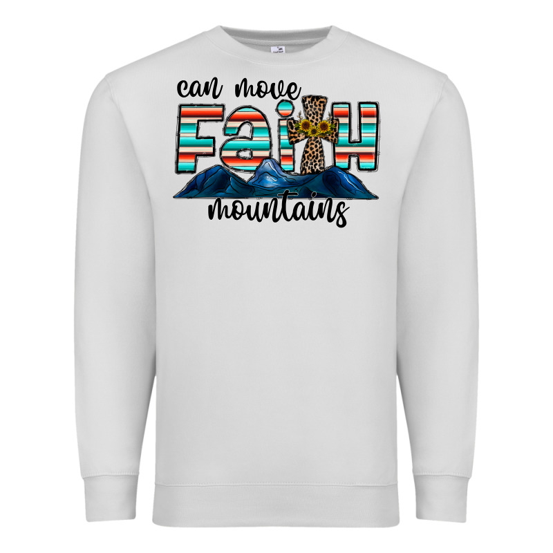 Can Move Faith Mountains Premium Sweatshirt by CowhideDigitalArt | Teevron