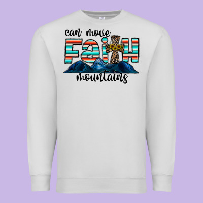 Can Move Faith Mountains Premium Sweatshirt Designed By Cowhidedigitalart