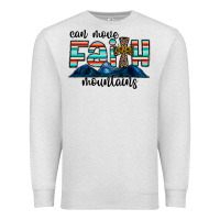 Oatmeal Heather can move faith mountains Premium Sweatshirt - CowhideDigitalArt