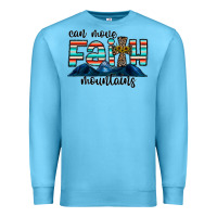 Ocean Blue can move faith mountains Premium Sweatshirt - CowhideDigitalArt