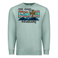 Seafoam can move faith mountains Premium Sweatshirt - CowhideDigitalArt