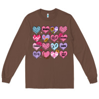 Chestnut valentines candy hearts Long Sleeve Tee - MaliasSmallBusiness