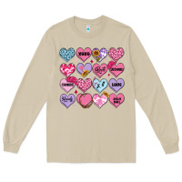 Mushroom valentines candy hearts Long Sleeve Tee - MaliasSmallBusiness