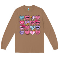Toasted Coconut valentines candy hearts Long Sleeve Tee - MaliasSmallBusiness