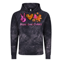 Cloud Black peace love cookies Vintage Hoodie - AdoDesignShop