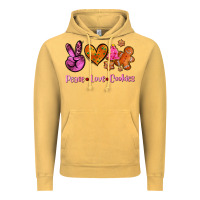 Vintage Mustard peace love cookies Vintage Hoodie - AdoDesignShop