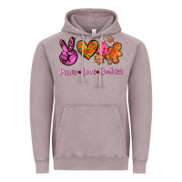 Vintage Zinc peace love cookies Vintage Hoodie - AdoDesignShop