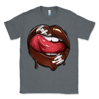 Charcoal Heather sports lips american football Classic Tee - texasbilliewilder