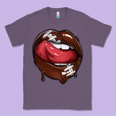Sports Lips American Football Classic Tee Designed By Texasbilliewilder