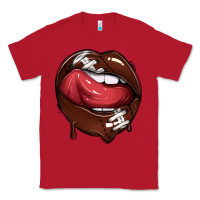 Red sports lips american football Classic Tee - texasbilliewilder
