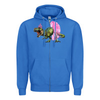 True Royal Balerina T-Rex Dinosaur With Tutu Zipper Hoodie - RanaPortraitStore