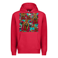 Cardinal lady of guadalupe western seamless Premium Hoodie - Jasminsmagicworld