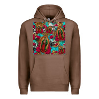 Chestnut lady of guadalupe western seamless Premium Hoodie - Jasminsmagicworld