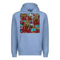 Colony Blue lady of guadalupe western seamless Premium Hoodie - Jasminsmagicworld