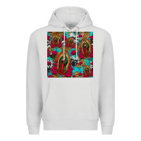 Dove Grey lady of guadalupe western seamless Premium Hoodie - Jasminsmagicworld