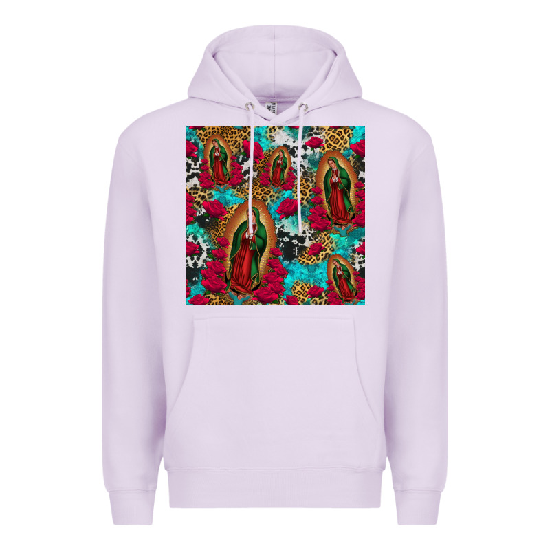 Lady Of Guadalupe Western Seamless Premium Hoodie by Jasminsmagicworld | Teevron
