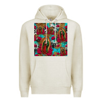 Oatmeal Heather lady of guadalupe western seamless Premium Hoodie - Jasminsmagicworld