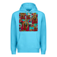 Ocean Blue lady of guadalupe western seamless Premium Hoodie - Jasminsmagicworld