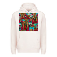 Pale Pink lady of guadalupe western seamless Premium Hoodie - Jasminsmagicworld