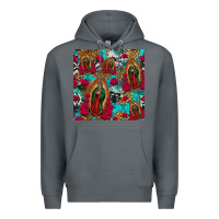 Rock lady of guadalupe western seamless Premium Hoodie - Jasminsmagicworld