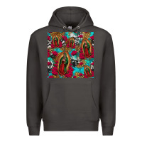Smoke lady of guadalupe western seamless Premium Hoodie - Jasminsmagicworld