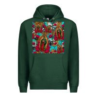 Sports Green lady of guadalupe western seamless Premium Hoodie - Jasminsmagicworld