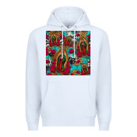 White lady of guadalupe western seamless Premium Hoodie - Jasminsmagicworld